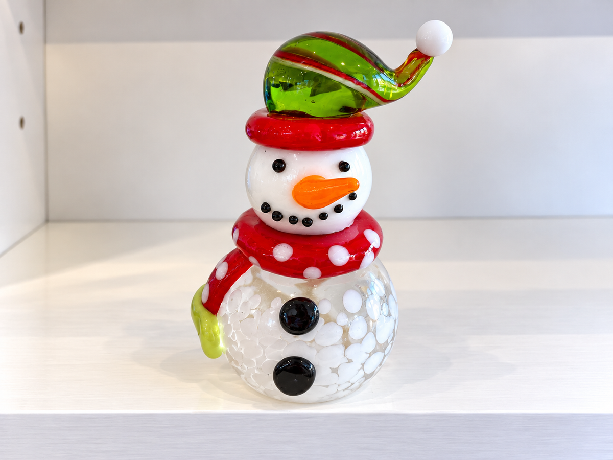 Glass Snowman