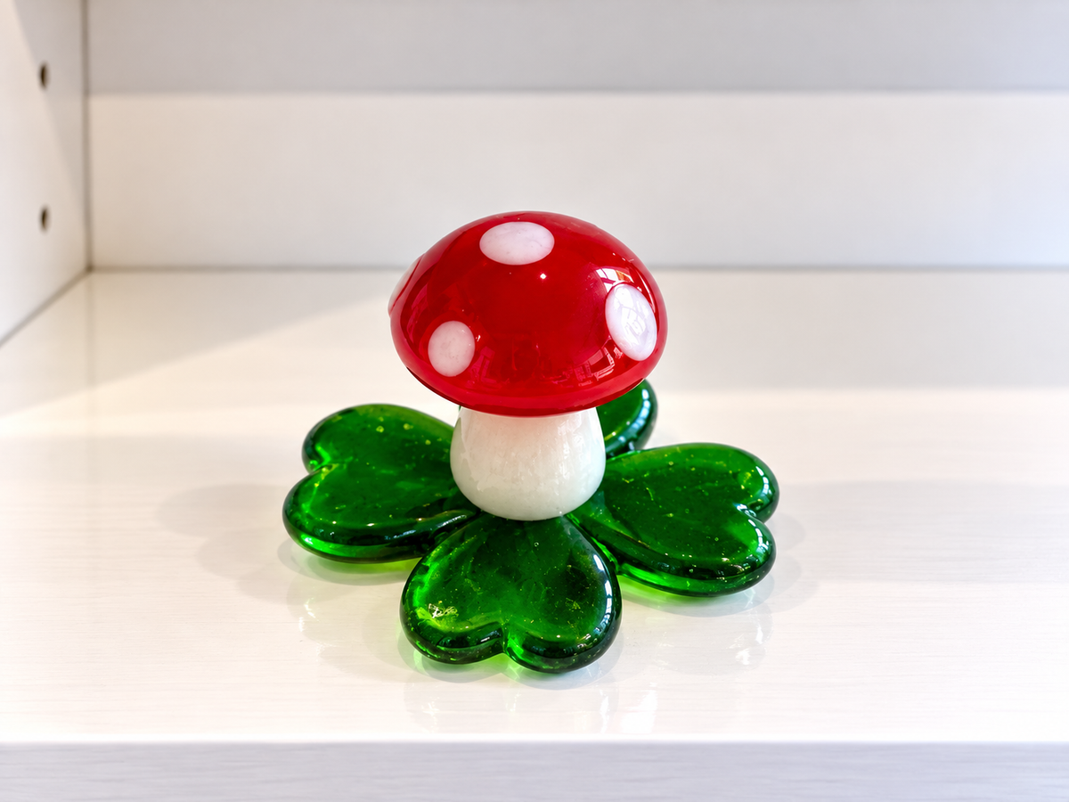 Small glass mushroom