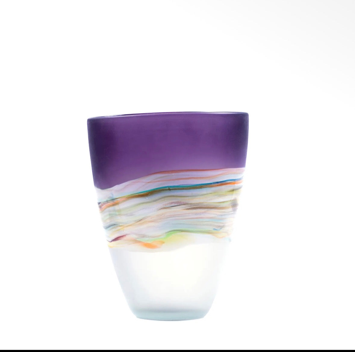 Amethyst Frosted Vase
