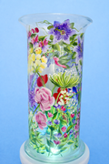 The Enchanted Garden - Hand painted flower vase