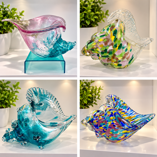 Glass Conch Shell
