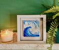Sea Wave on Glass Tile