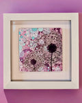 Glass Dandelion Framed Tile 2 designs