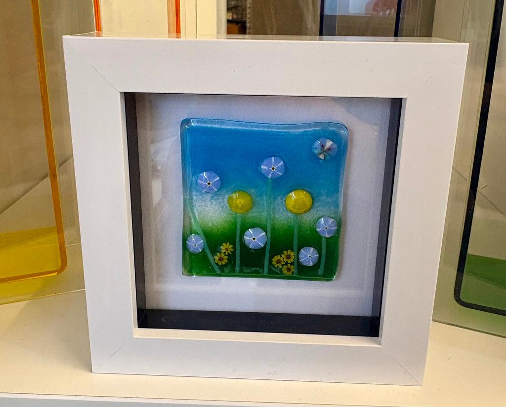 Hand made framed fused glass pictures 5 designs