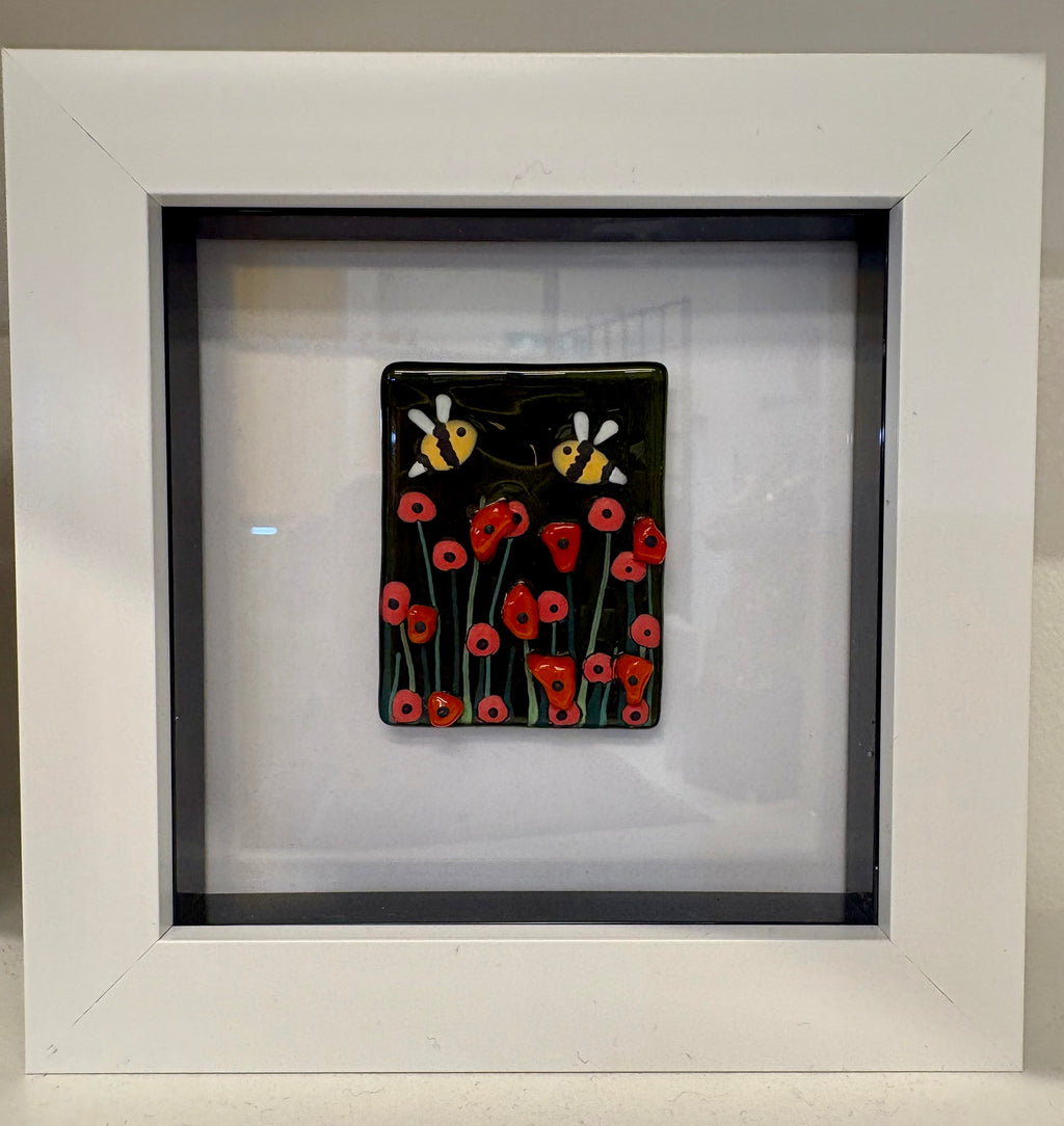 Hand made framed fused glass pictures 5 designs