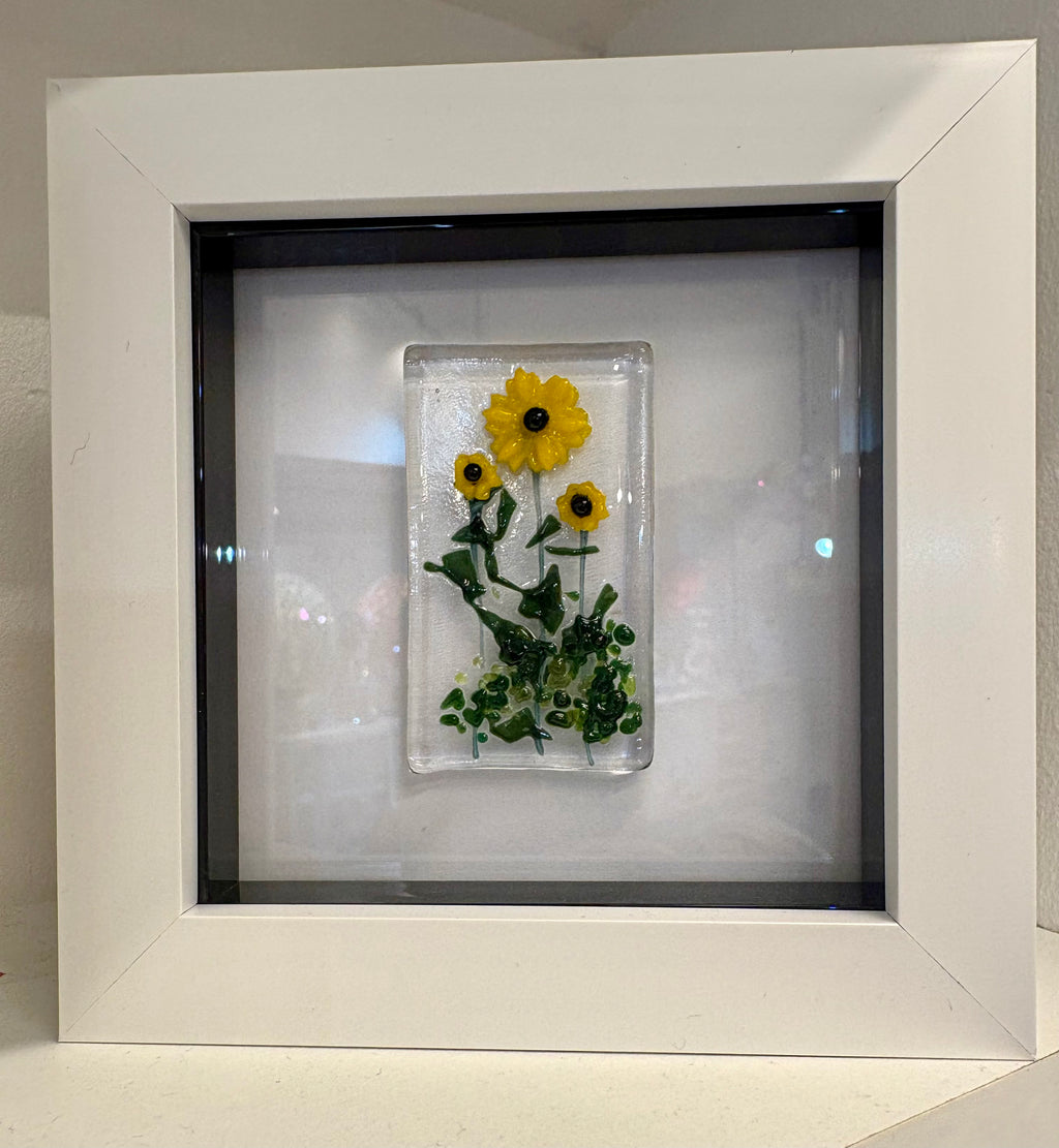 Hand made framed fused glass pictures 5 designs