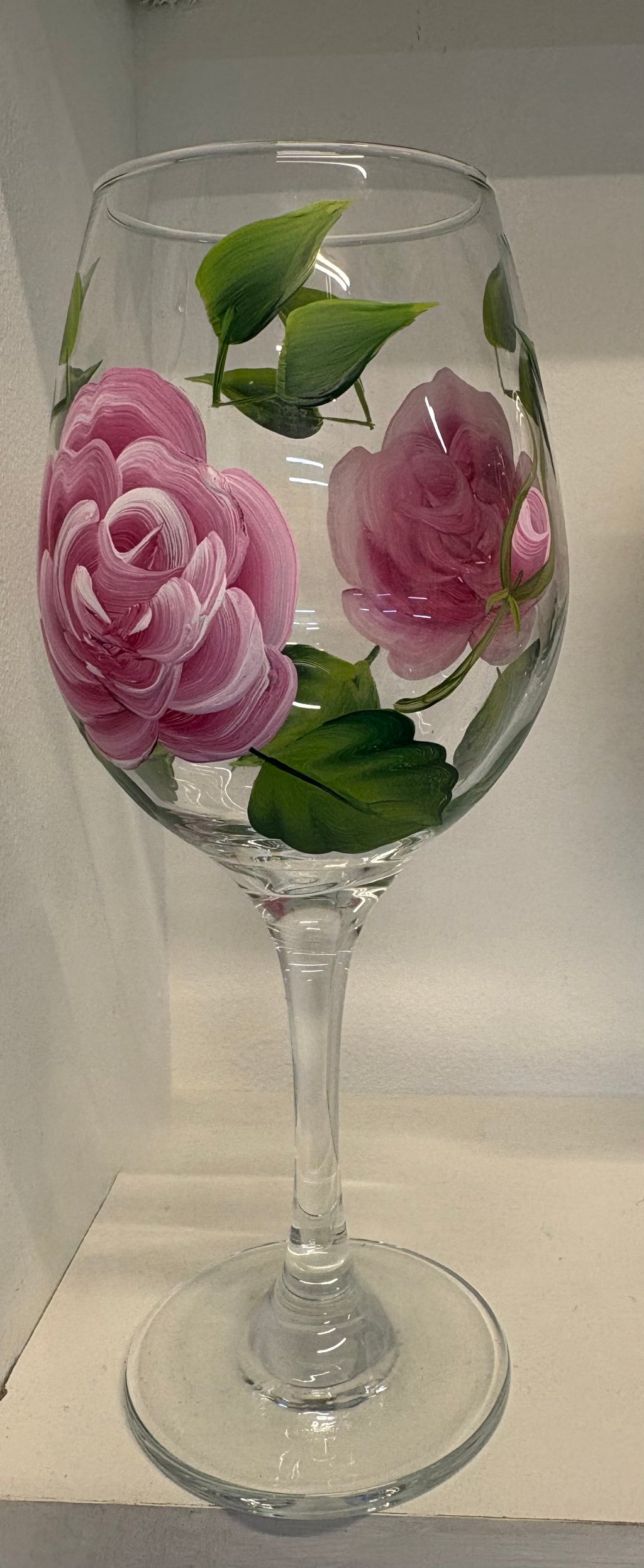 Hand painted glasses in 5 different designs