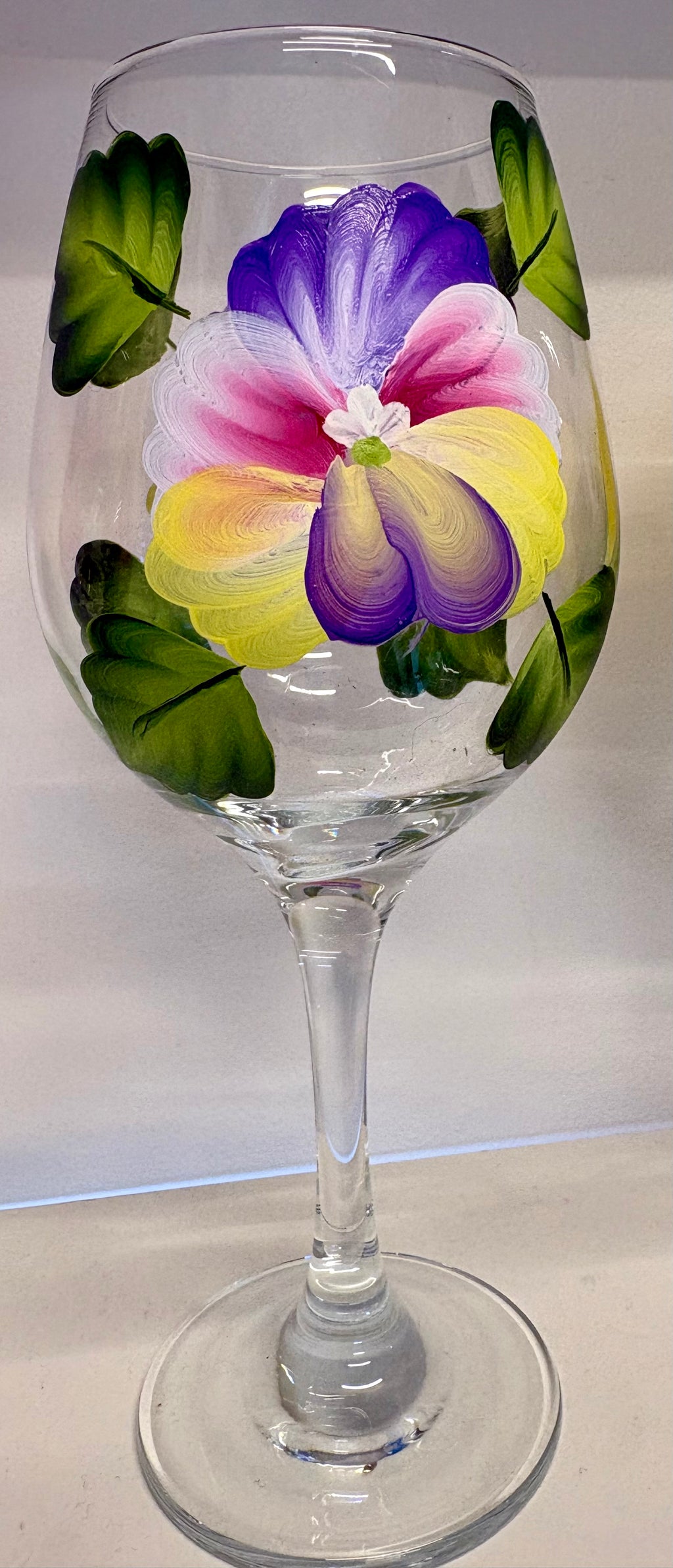 Hand painted glasses in 5 different designs