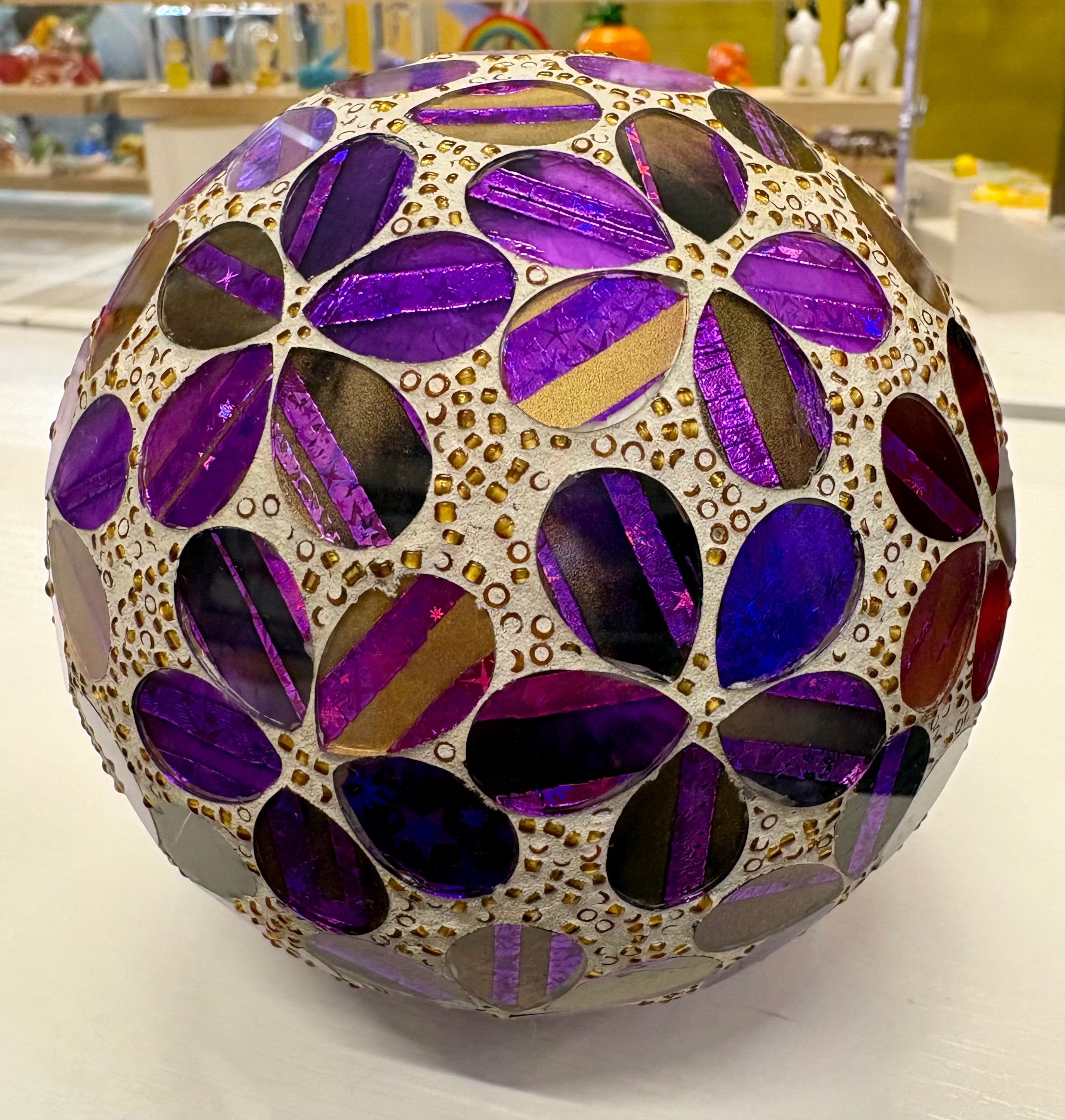 Glass mosaic decorative balls 3 designs