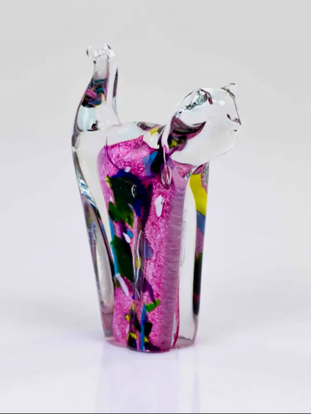 Norwegian glass Cats in 3 different colours