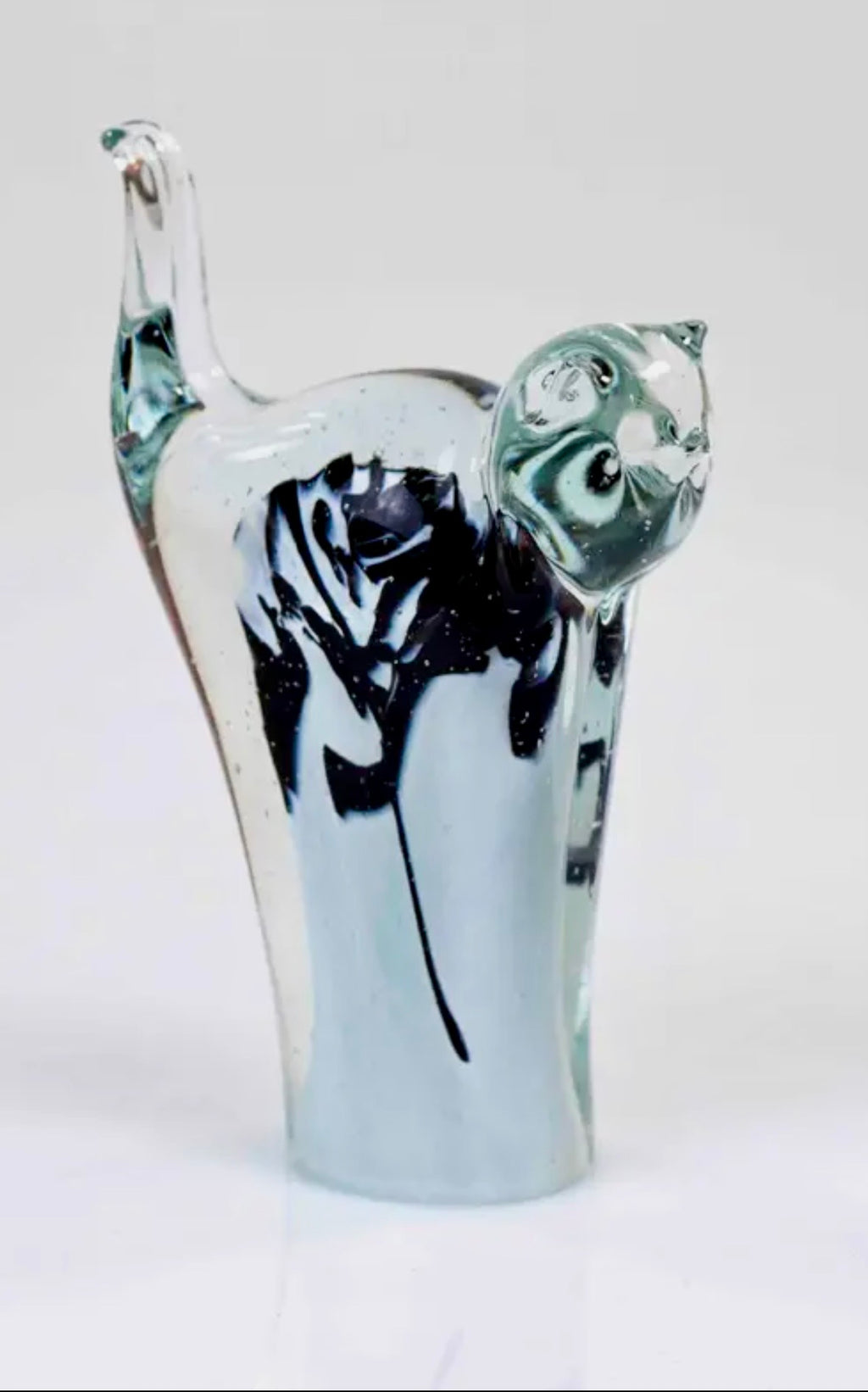 Norwegian glass Cats in 3 different colours