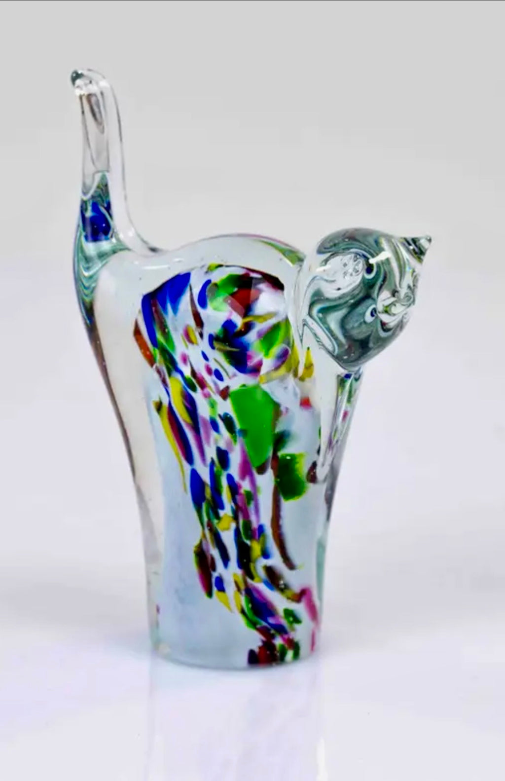 Norwegian glass Cats in 3 different colours