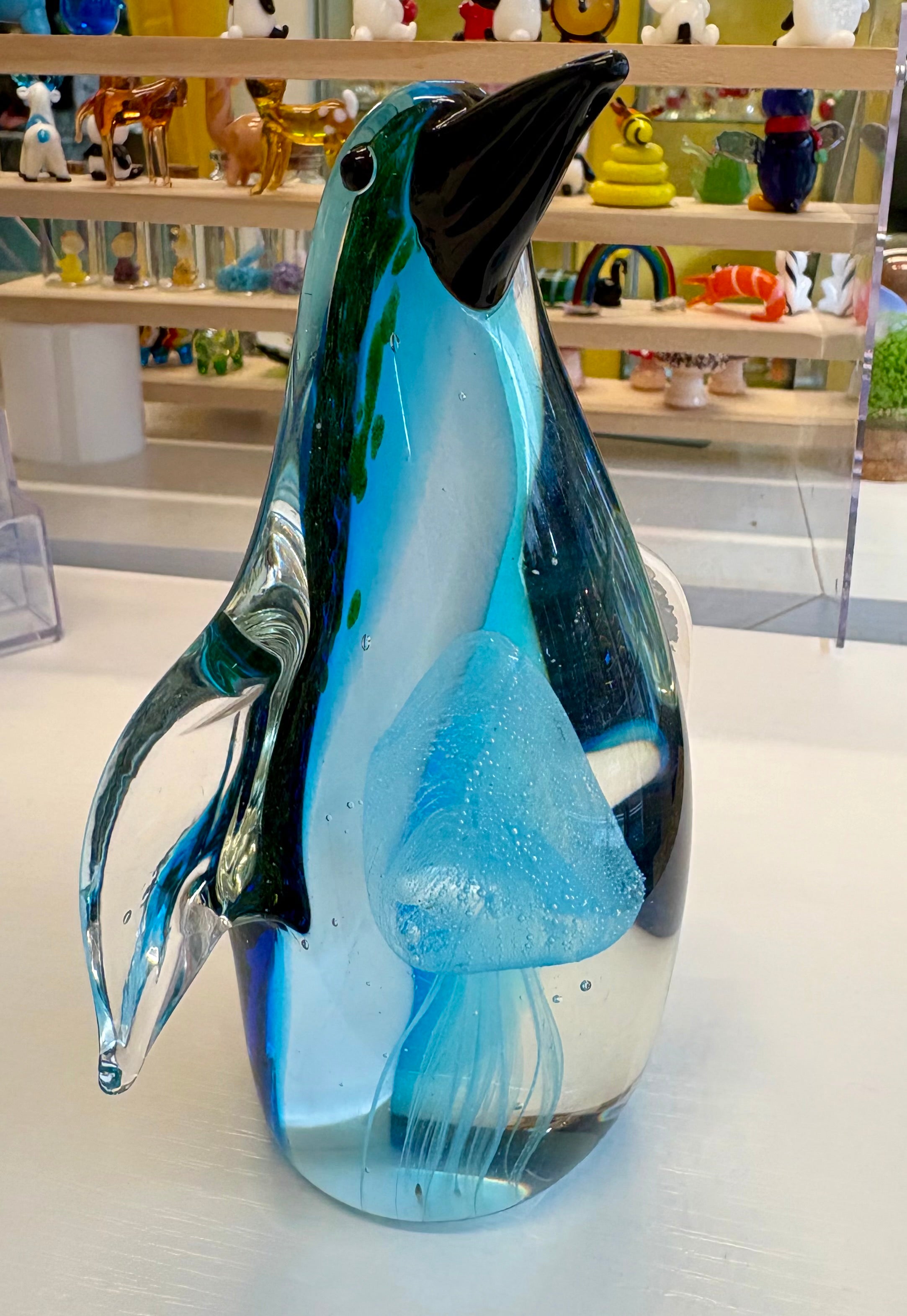 Jelly fish glass Penguin