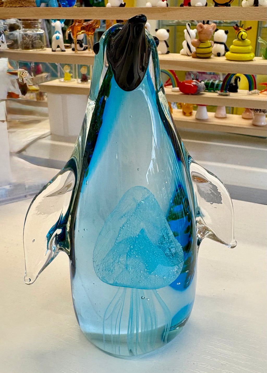 Jelly fish glass Penguin