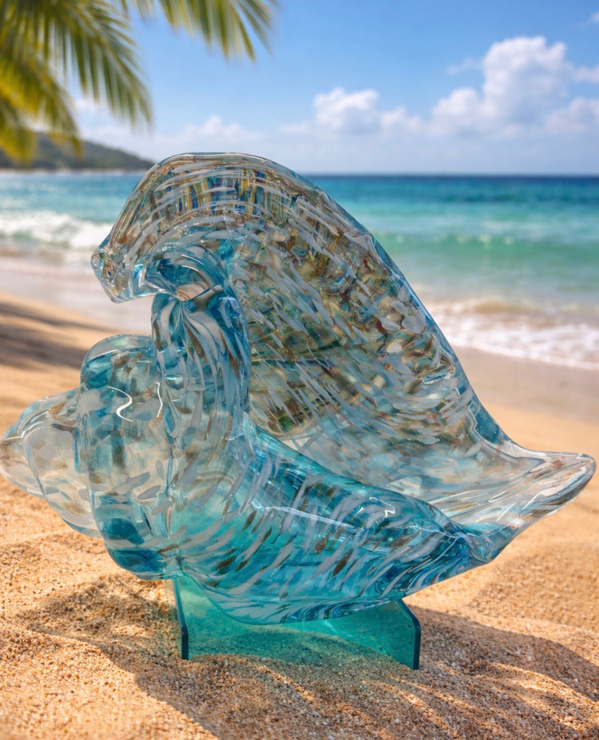 Glass Conch shell in 3 different designs