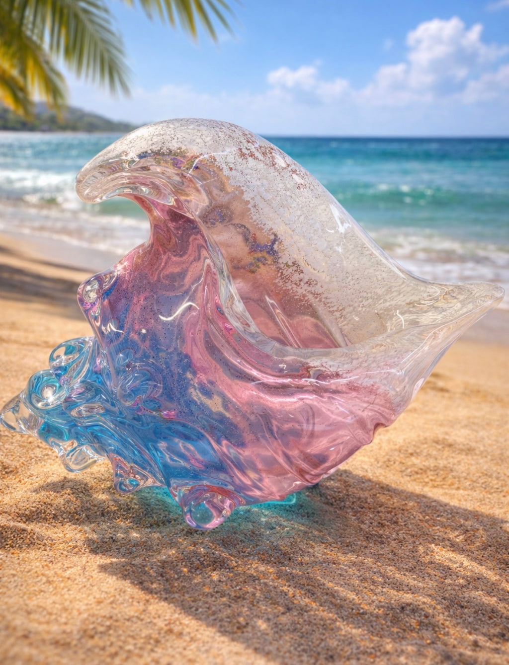 Glass Conch shell in 3 different designs