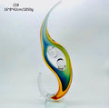 Glass Sculpture - Abstract Family Figures