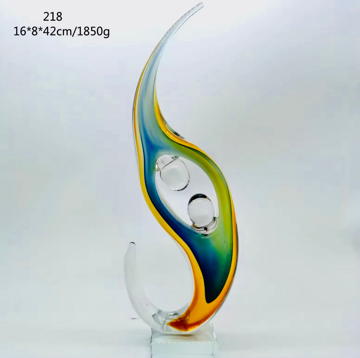 Glass Sculpture - Abstract Family Figures