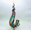 Hand-Blown Art Glass Abstract Sculpture