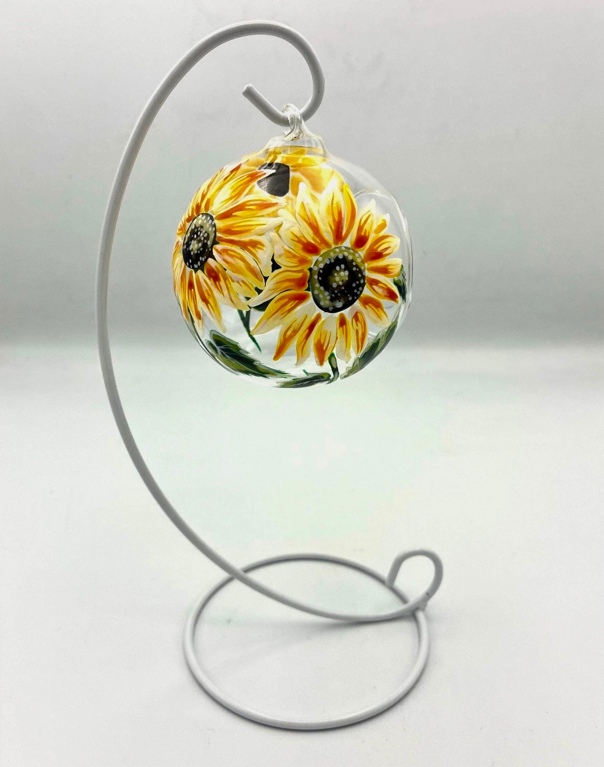 Hand painted glass T.Light