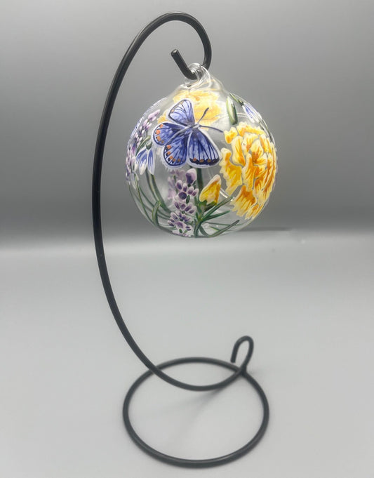 Hand painted glass T.Light