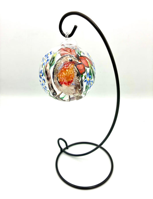 Hand painted glass T.Light