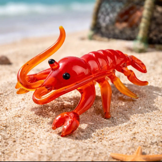 Small glass lobster