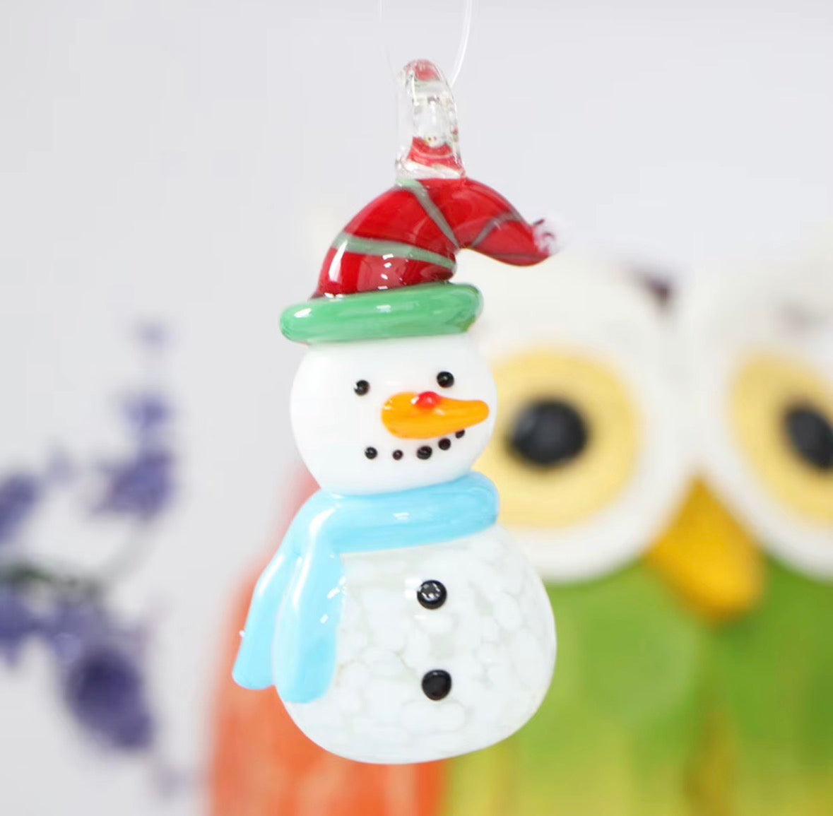 Christmas snowman ornament