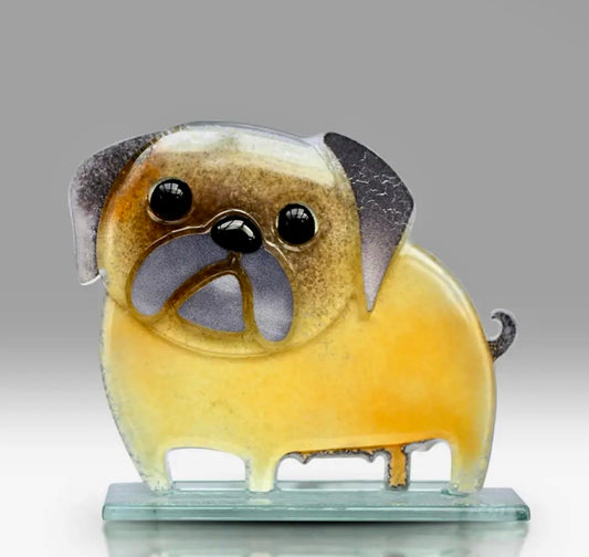 Glass Fawn Pug